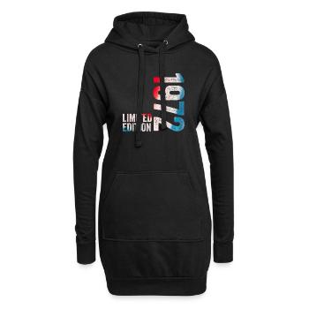 1972 Limitiertes Geburtstagsgeschenk 1972 - Hoodie-Kleid - Schwarz - Vorne