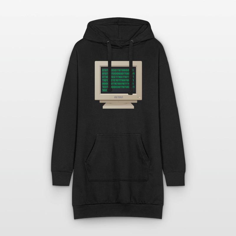 CRT - Binary Code Hoodie Dress