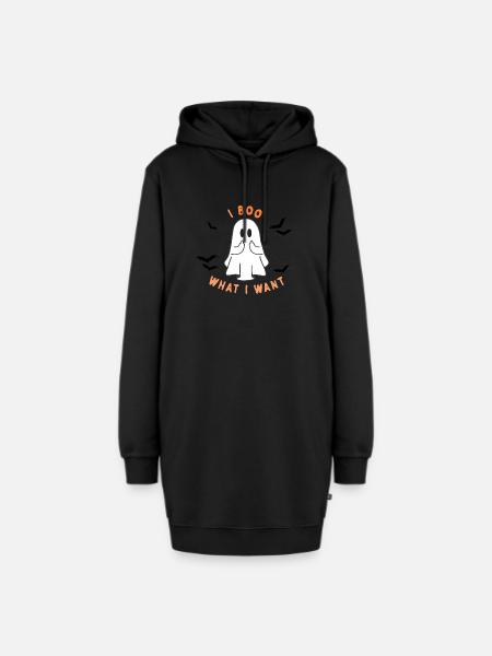 Frecher Geist - Hoodie-Kleid - Schwarz