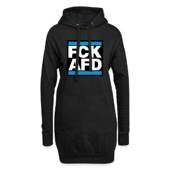 FCK AFD blue capitals - Hoodie-Kleid - Schwarz - Vorne