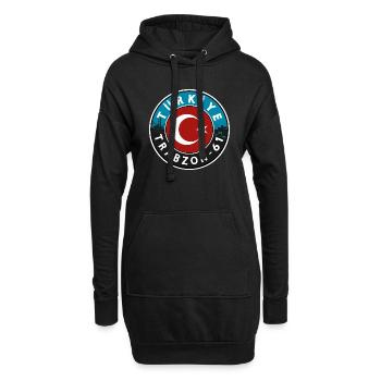 Türkiye Trabzon 61 Design - Hoodie-Kleid - Schwarz - Vorne