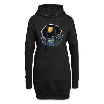 Aventure dans l’espace : Départ vers de nouveaux mondes ! - Sweat-shirt à capuche long Femme - noir - Devant