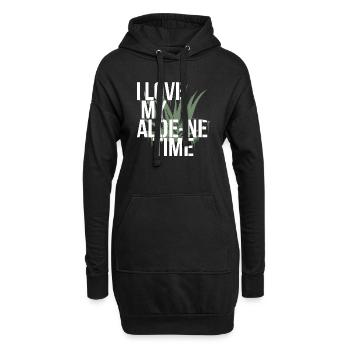 Aloe-Vera-Liebhaber und Introvertiert - Hoodie-Kleid - Schwarz - Vorne