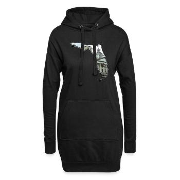 Florida State Capitol in Florida Landkarte - Hoodie-Kleid - Schwarz - Vorne