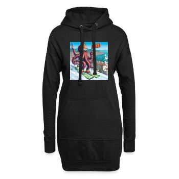 2 FEVRIER 1733138974103 - Sweat-shirt à capuche long Femme - noir - Devant