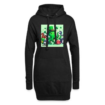 JUIN - Sweat-shirt à capuche long Femme - noir - Devant