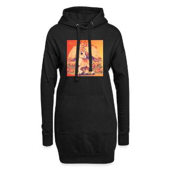 Vulkan ist da ! - Hoodie-Kleid - Schwarz - Vorne