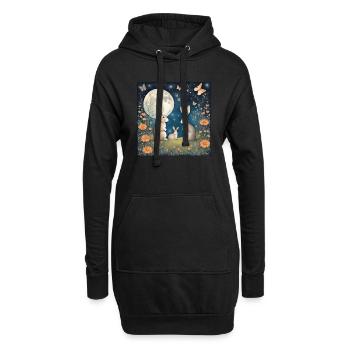 Rabbit - Hoodie-Kleid - Schwarz - Vorne