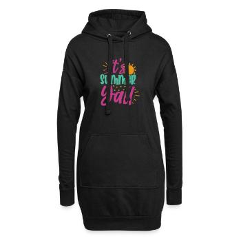 Sein Sommer Yall-01 - Hoodie-Kleid - Schwarz - Vorne