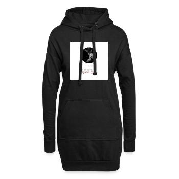 Design Performance noir et rouge par looner. - Sweat-shirt à capuche long Femme - noir - Devant