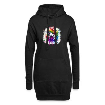 Zodiaque : Taureau - Sweat-shirt à capuche long Femme - noir - Devant
