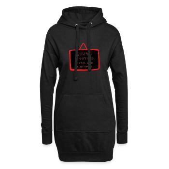 Bold "Question Everything" Philosophy Design - Hoodie Dress - black - Front