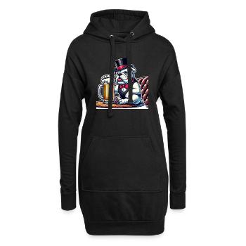 Mr. President – Best Beer Ever! - Hoodie-Kleid - Schwarz - Vorne