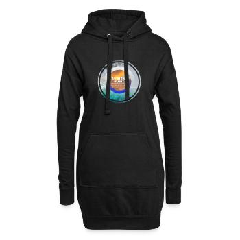 Drucke für Musikliebhaber, Musik, trendy - Hoodie-Kleid - Schwarz - Vorne