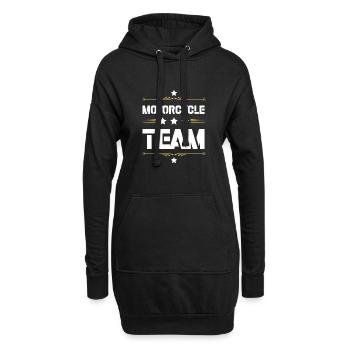 Équipe de motards - Sweat-shirt à capuche long Femme - noir - Devant