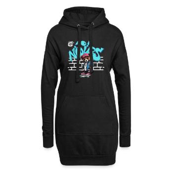 Yo! Nours 2 - Sweat-shirt à capuche long Femme - noir - Devant