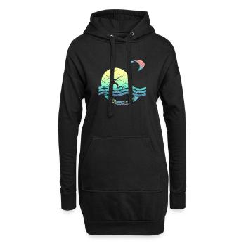 Kiters - Sweat-shirt à capuche long Femme - noir - Devant