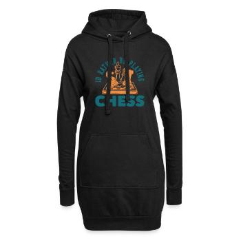 Chess Player Geschenk Schach Sport Schachmeister - Hoodie-Kleid - Schwarz - Vorne