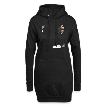 Un ami intime au loin rapproche des terres lointaines - Sweat-shirt à capuche long Femme - noir - Devant