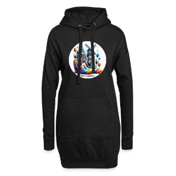 Niederlande Bunt LGBTQ - Hoodie-Kleid - Schwarz - Vorne