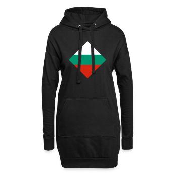 Bulgarien - Hoodie-Kleid - Schwarz - Vorne