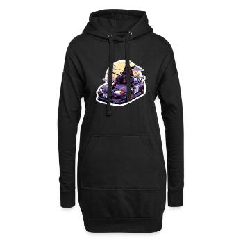 総長 Sōchō Tuning - Hoodie-Kleid - Schwarz - Vorne