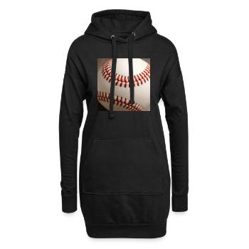 Base-ball - Sweat-shirt à capuche long Femme - noir - Devant