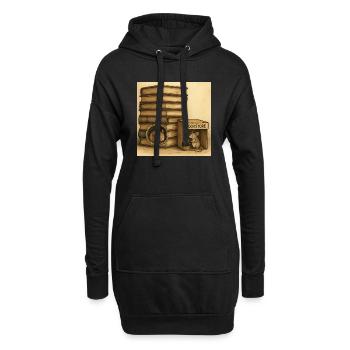 Bücher - Die eigene Buchhandlung der Mäuse - Hoodie-Kleid - Schwarz - Vorne