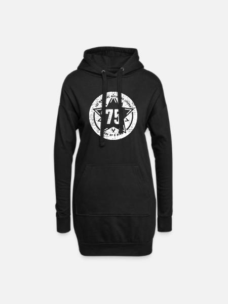 '75 - 1975 - Hoodie Dress - black