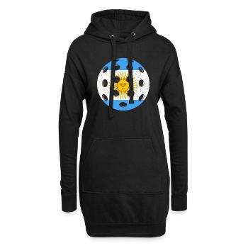 Pickleball Argentine - Sweat-shirt à capuche long Femme - noir - Devant