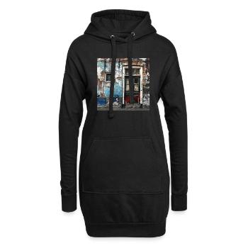 Lost Place Porte d’entrée n° 5 Quitter le délabré urbain - Sweat-shirt à capuche long Femme - noir - Devant