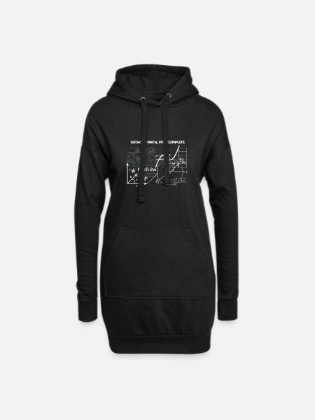 Without Math I'm Incomplete - Hoodie Dress - black