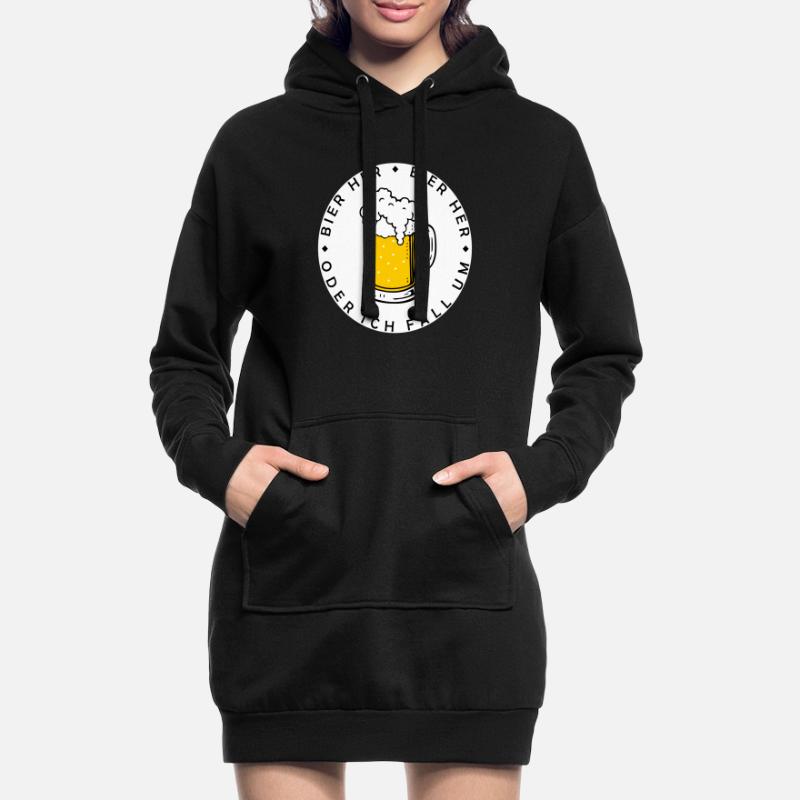Bienen hier - Oder ich fall um! Hoodie-Kleid
