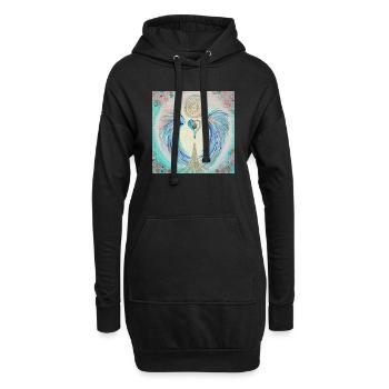 Herzengel Schnarchfrei - Hoodie-Kleid - Schwarz - Vorne