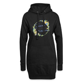 Team Groom /Team Bräutigam - Hoodie-Kleid - Schwarz - Vorne