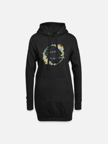Team Groom /Team Bräutigam - Hoodie-Kleid - Schwarz