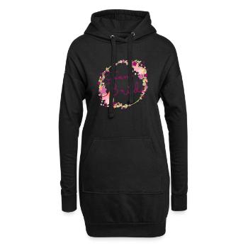Team Bride /Team Braut - Hoodie-Kleid - Schwarz - Vorne