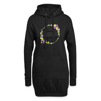 Team Spouse non binary/Team Verfiancé non binary - Hoodie Dress - black - Front