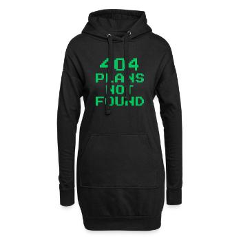 404 Pläne nicht gefunden | Retro-Pixel-Arcade-Meme - Hoodie-Kleid - Schwarz - Vorne