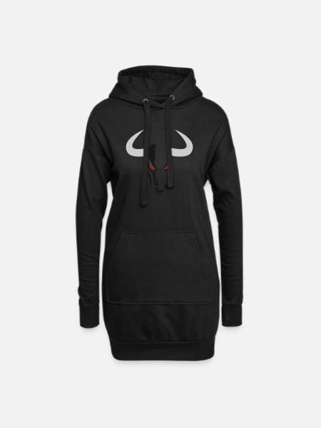 Bull Head klein - Hoodie-Kleid - Schwarz