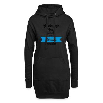 Großartige Opas - Hoodie-Kleid - Schwarz - Vorne