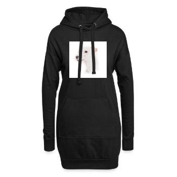 Jack Russell, Trillerpfeife - Hoodie-Kleid - Schwarz - Vorne