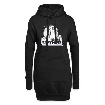 Bester Stecher Krankenpfleger - Hoodie-Kleid - Schwarz - Vorne