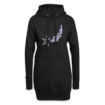 Bougie d'allumage avec une fonction de changement de couleur - Sweat-shirt à capuche long Femme - noir - Devant