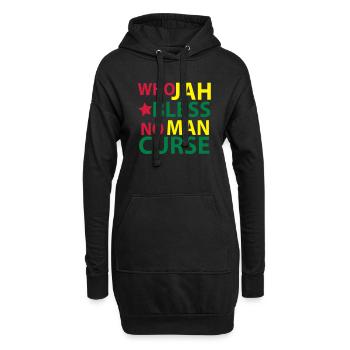 who jah bless - Hoodie-Kleid - Schwarz - Vorne