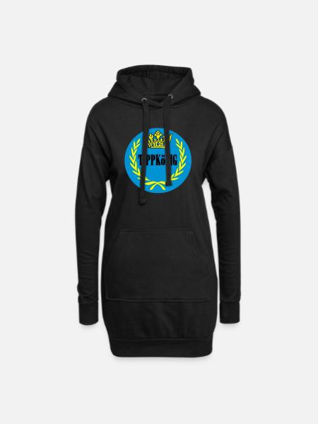 tippkoenig - Hoodie-Kleid - Schwarz