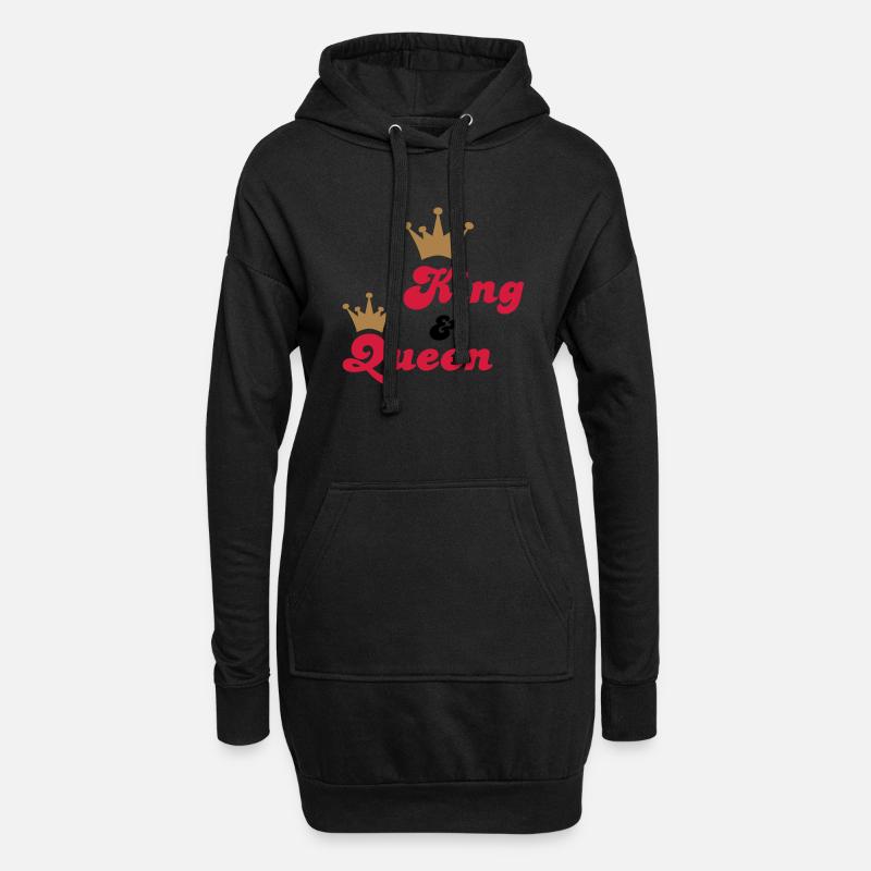 hochzeit - Hoodie-Kleid - Schwarz
