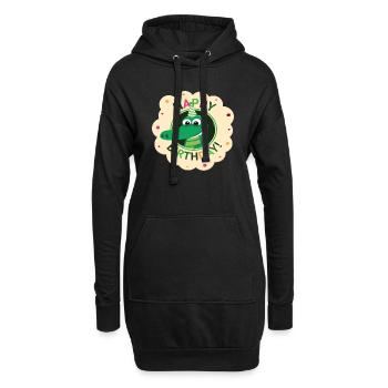 Joyeux anniversaire | Anniversaire | Crocodile - Sweat-shirt à capuche long Femme - noir - Devant
