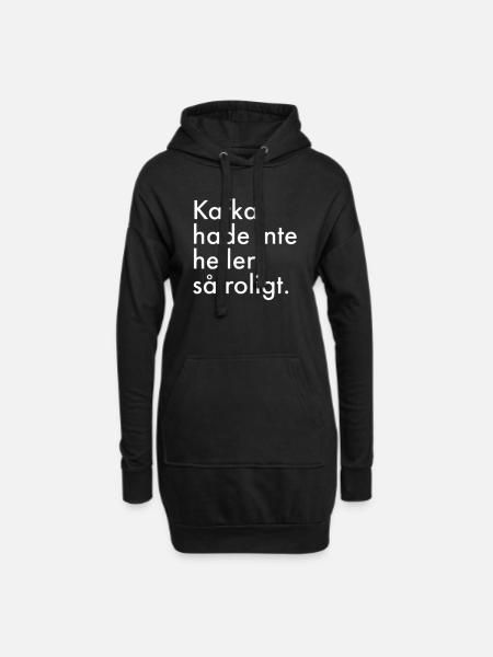 Kafka didn't have much fun either. - Hoodie Dress - black