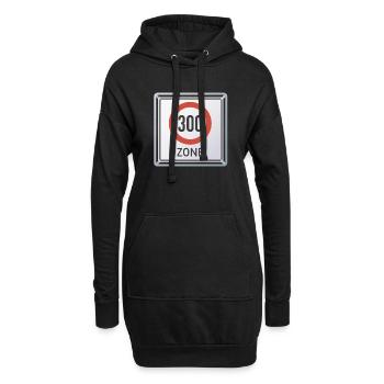 Tempo 300 Zone - Hoodie-Kleid - Schwarz - Vorne